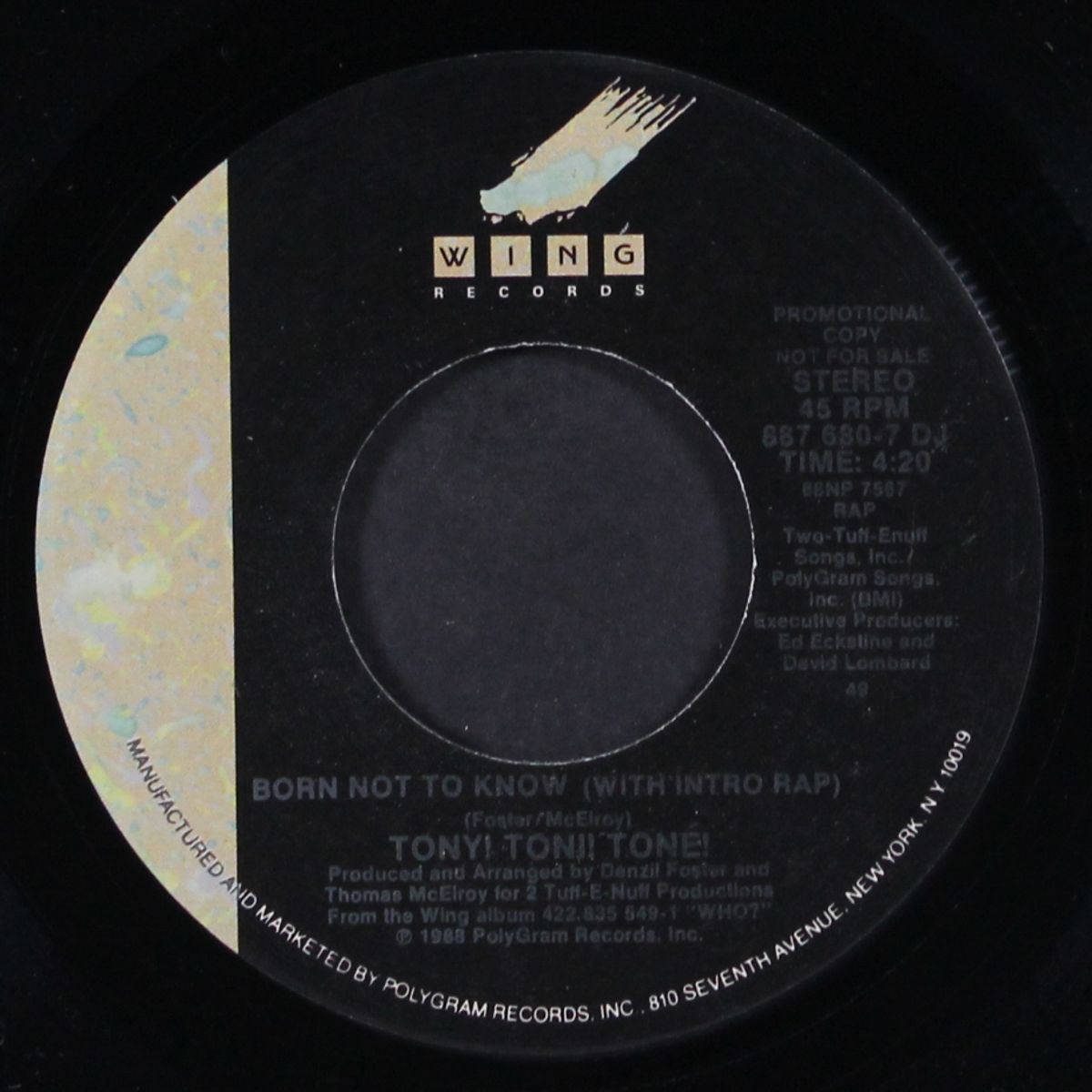 born not to know by TONY! TONI! TONE!