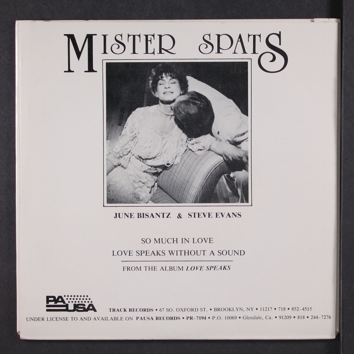 love speaks without a sound / so much in love by MISTER SPATS