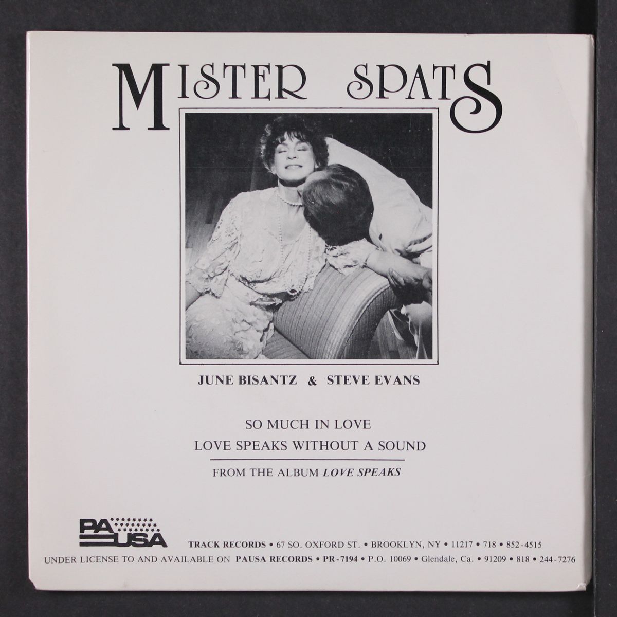 love speaks without a sound / so much in love by MISTER SPATS