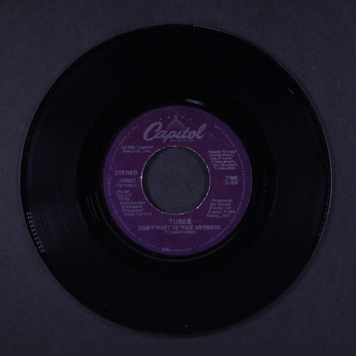 don't want to wait anymore / think about me by TUBES