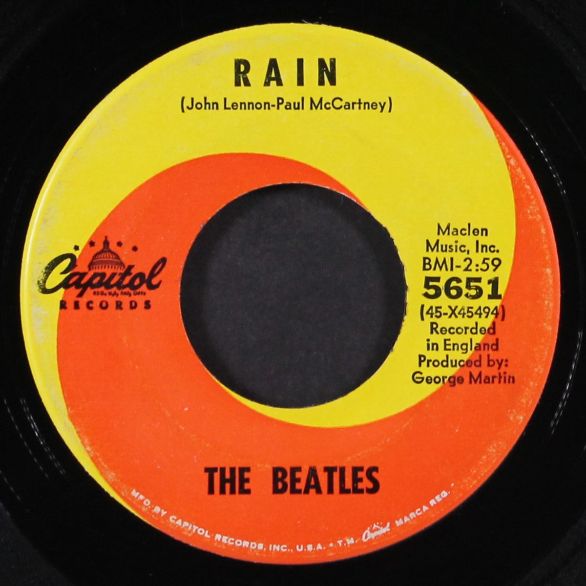 paperback writer / rain by BEATLES