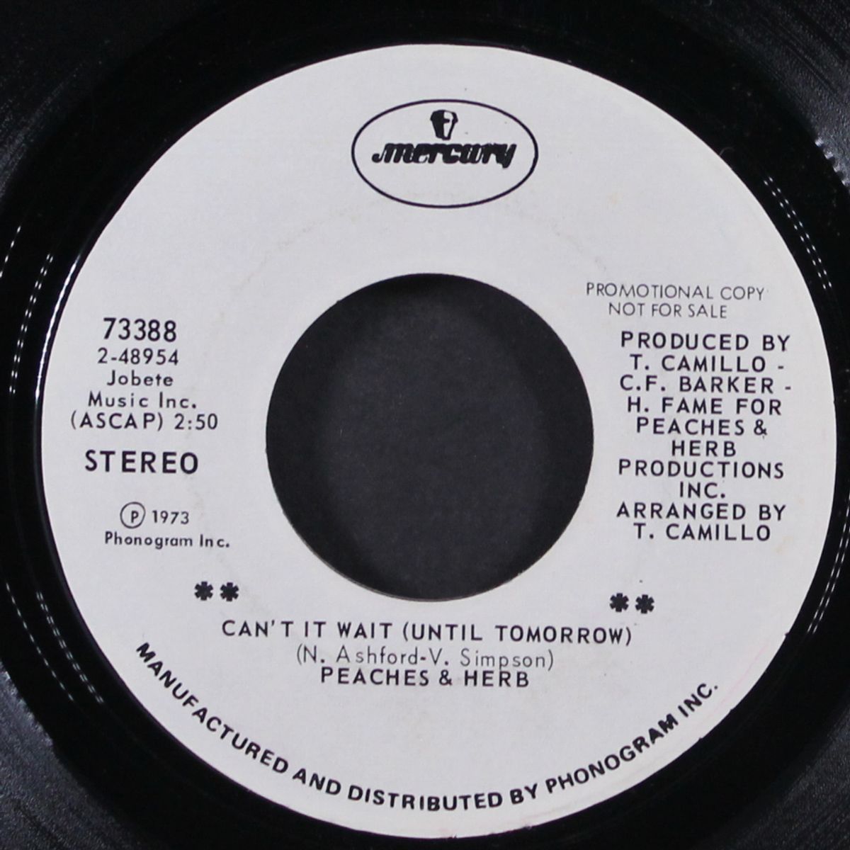 can't it wait until tomorrow / thank heaven for you by PEACHES & HERB
