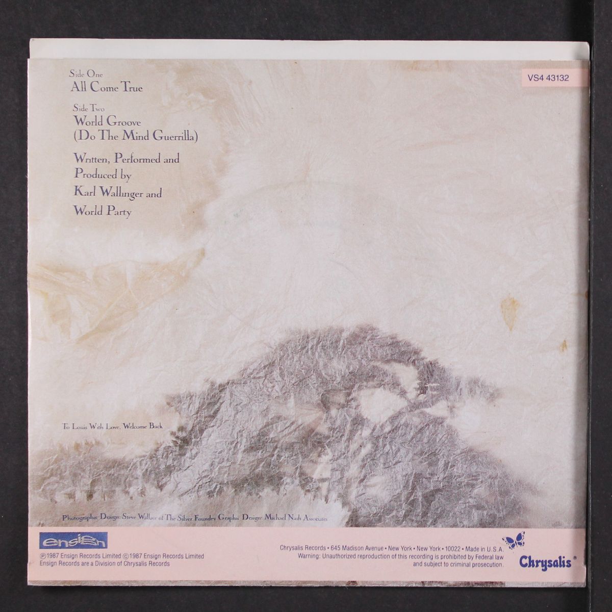 all come true / world groove by WORLD PARTY
