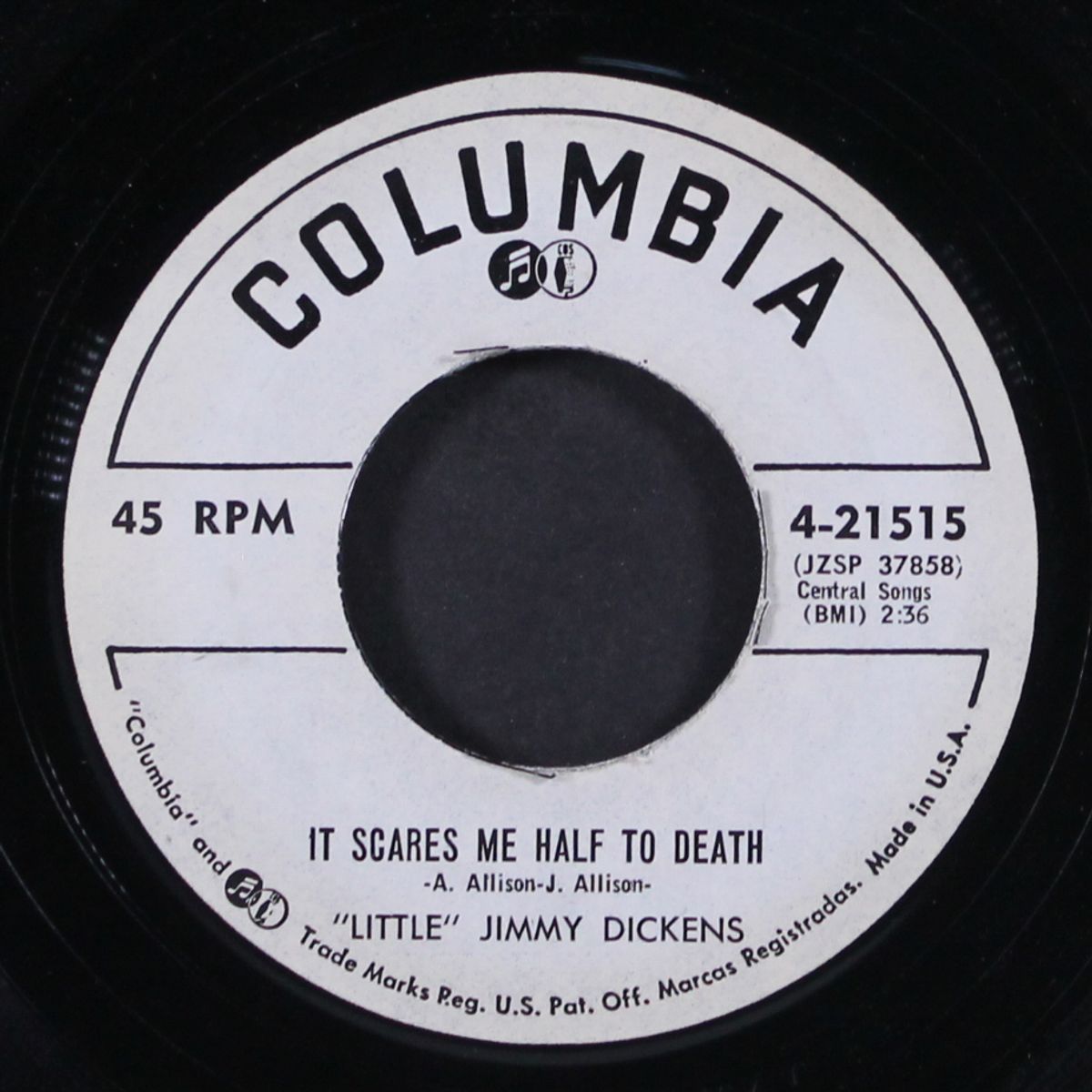 big sandy / it scares me half to death by LITTLE JIMMY DICKENS
