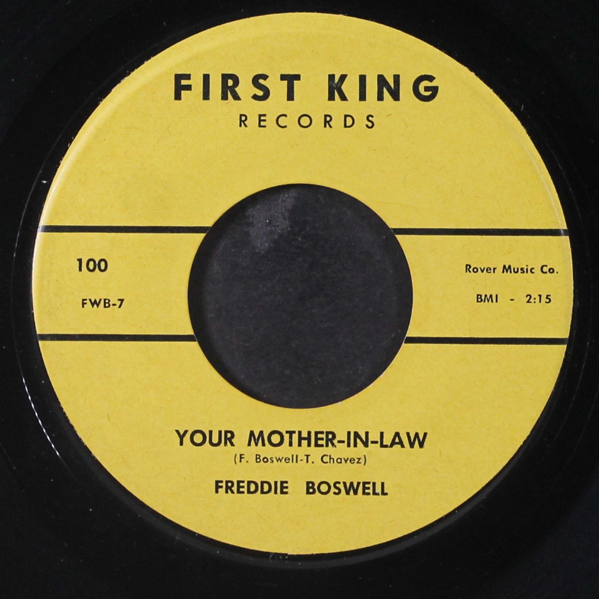 your mother-in-law / when you're crying by FREDDIE BOSWELL