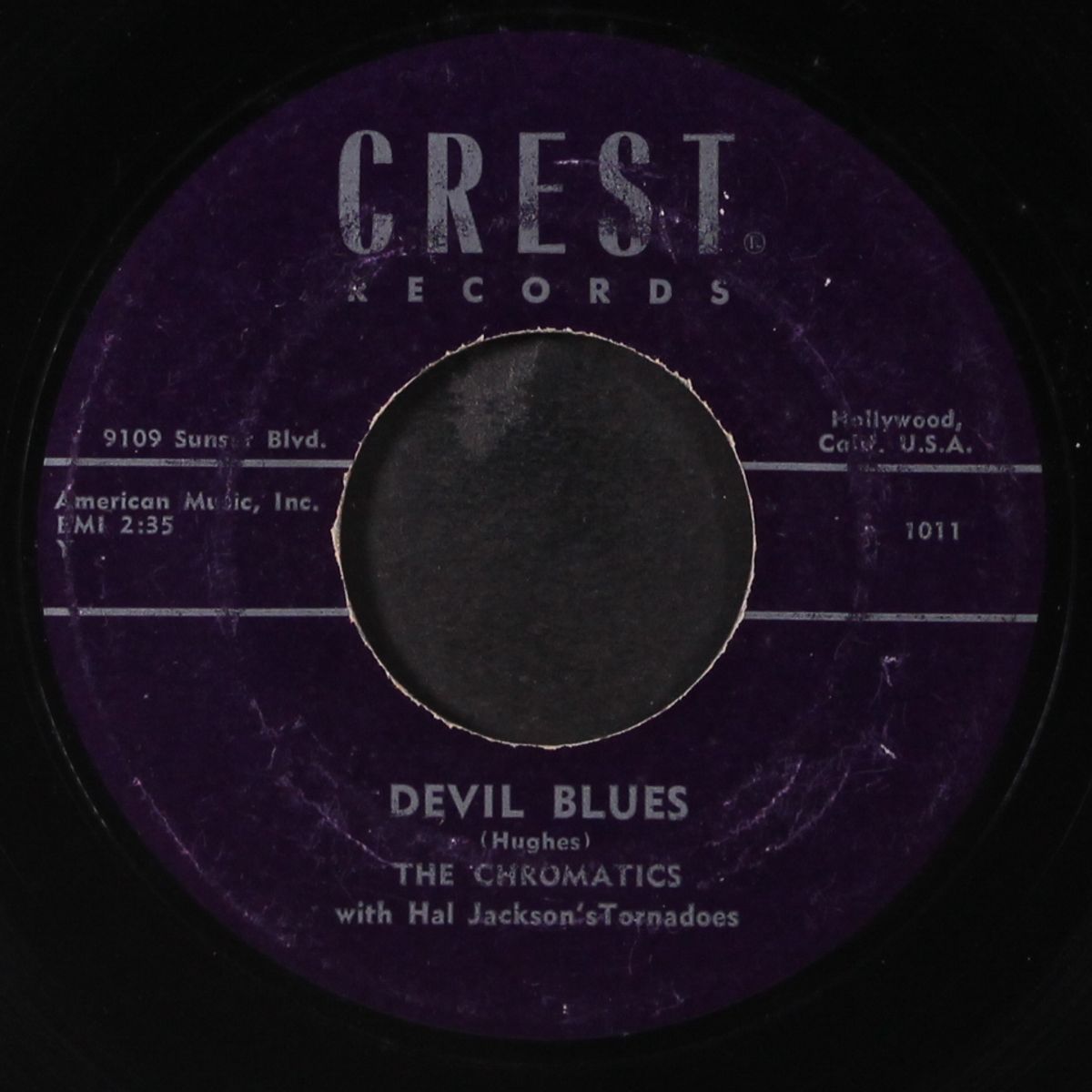 devil blues / wild man wild by CHROMATICS / HAL JACKSON'S TORNADOES