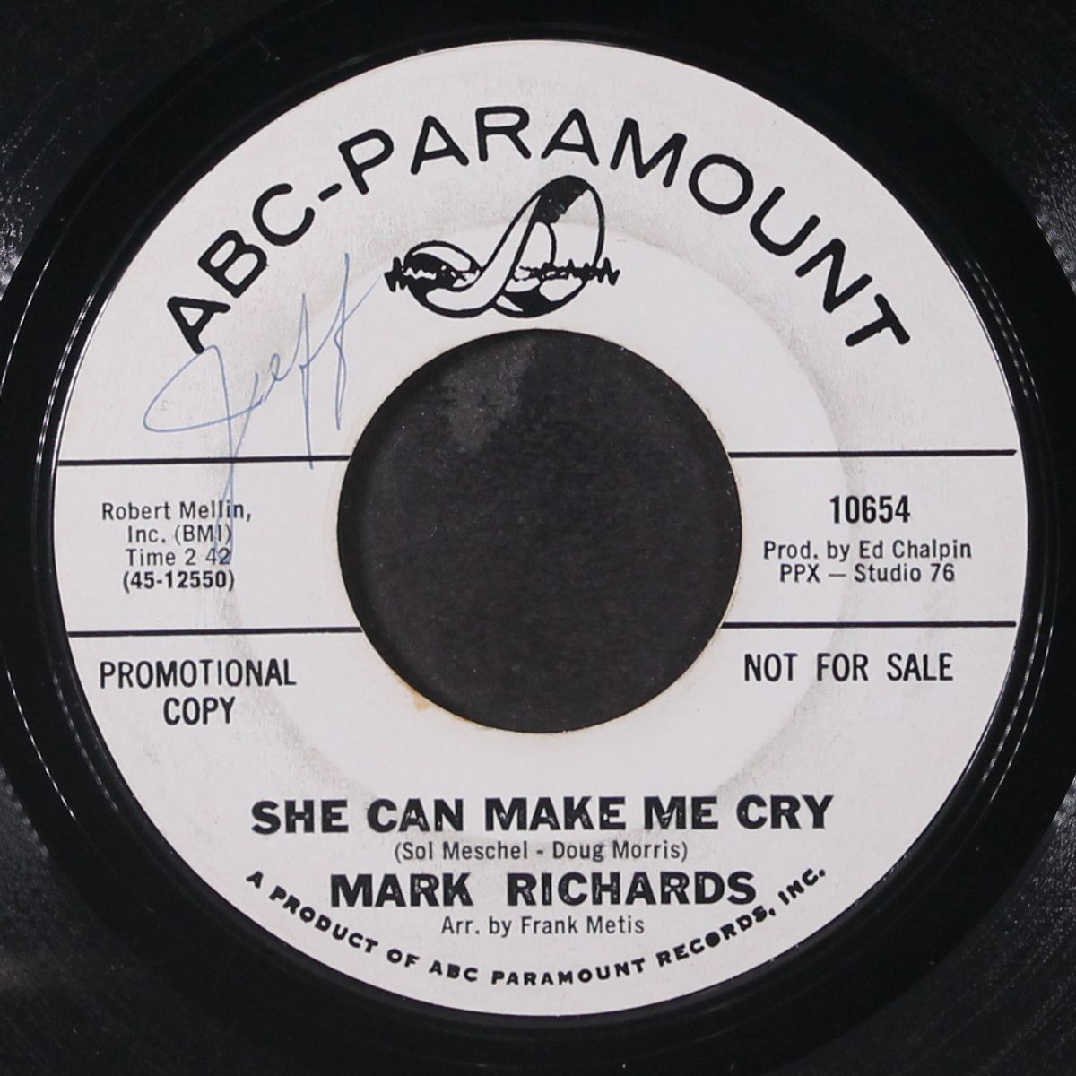 she can make me cry / i'll be there by MARK RICHARDS
