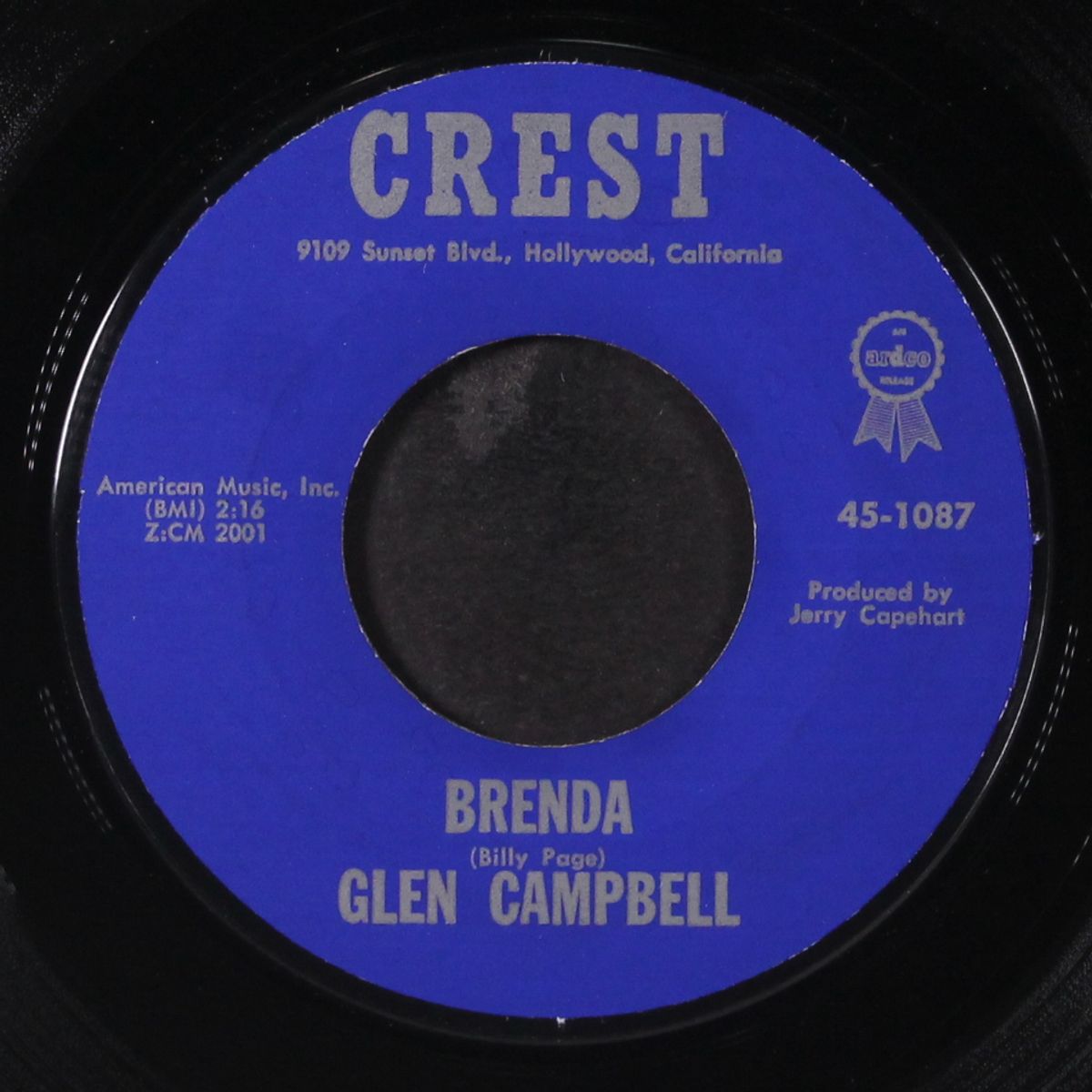brenda / turn around , look at me by GLEN CAMPBELL