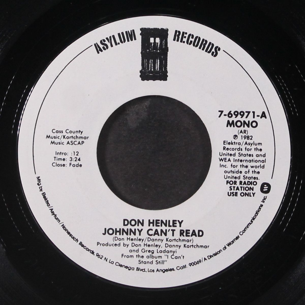johnny can't read by DON HENLEY