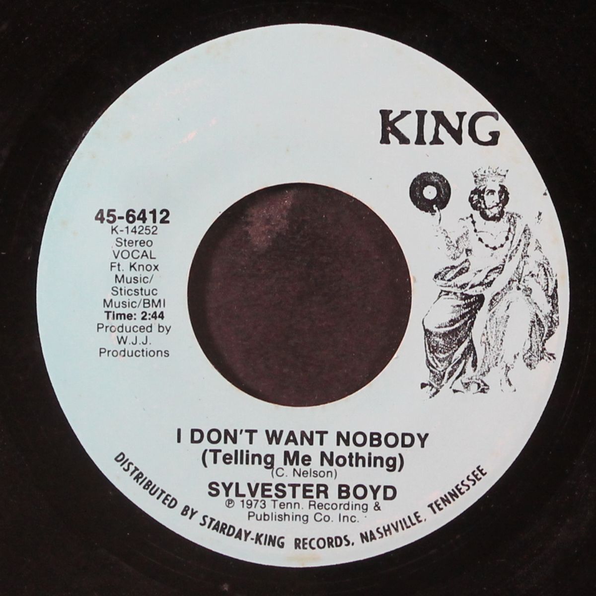 i can't go on livin' / i don't want nobody by SYLVESTER BOYD