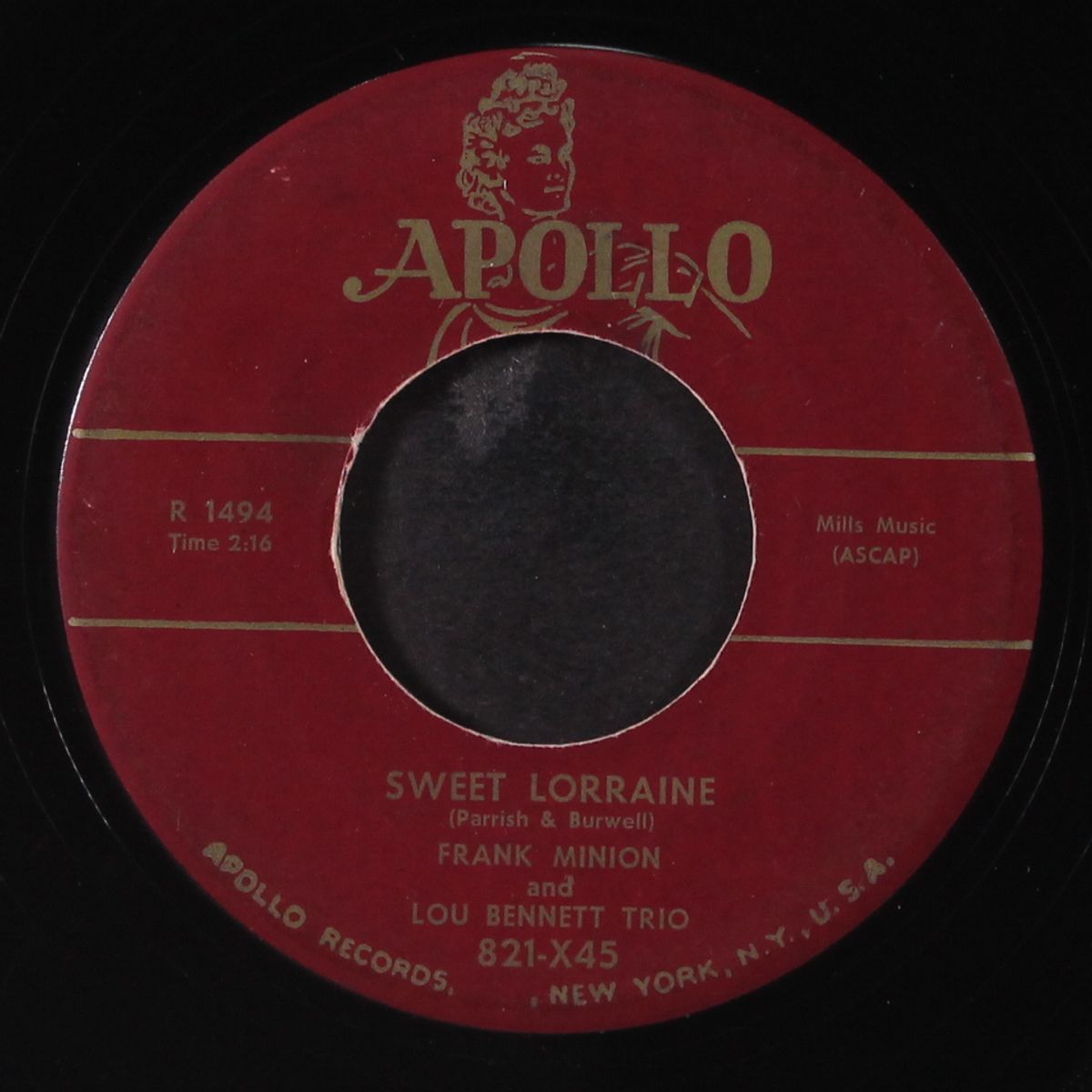 how high the moon / sweet lorraine by FRANK MINION