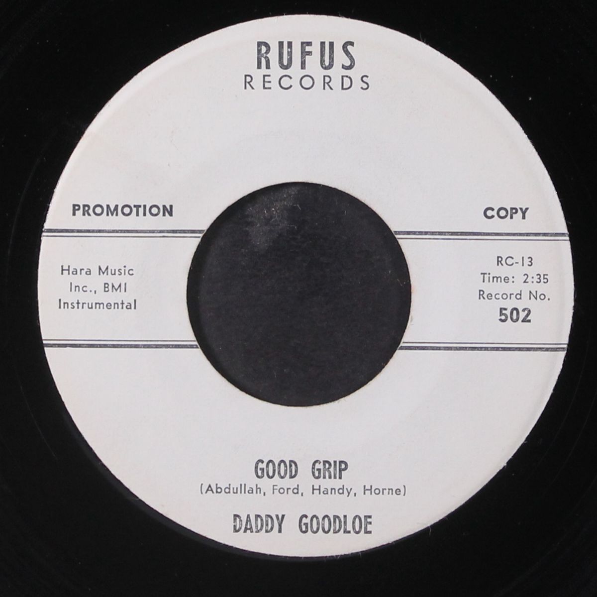 good grip / just one more drink by DADDY GOODLOE