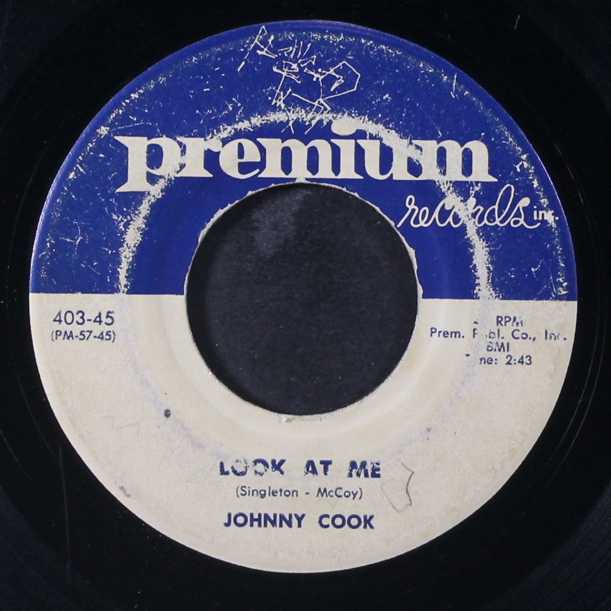 look at me / aimin' at your heart by JOHNNY COOK