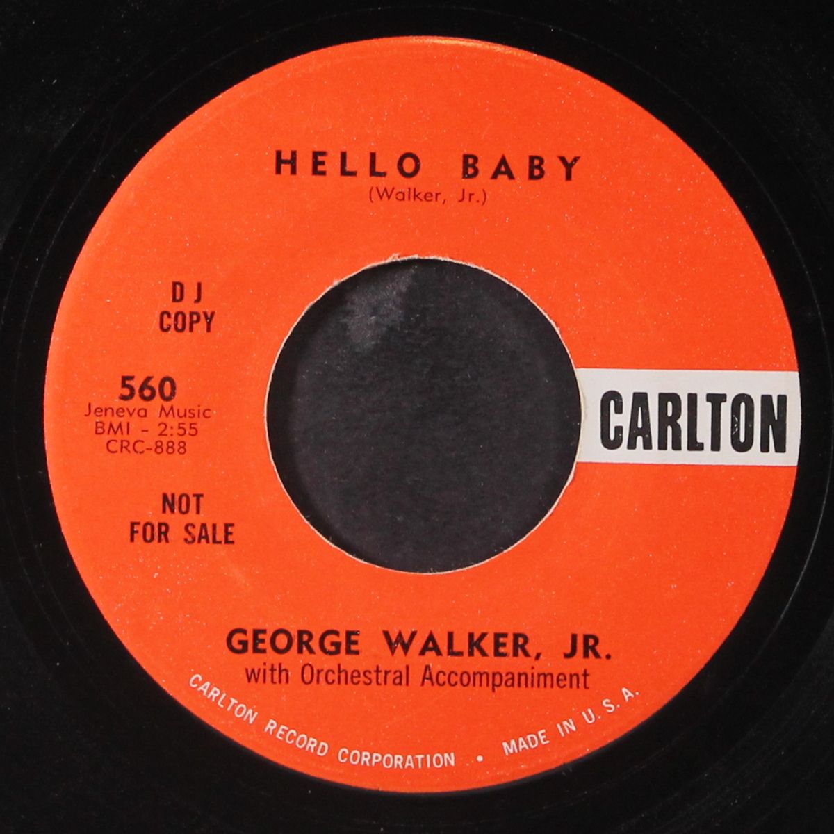 hello baby / wee wee hours by GEORGE WALKER, JR.