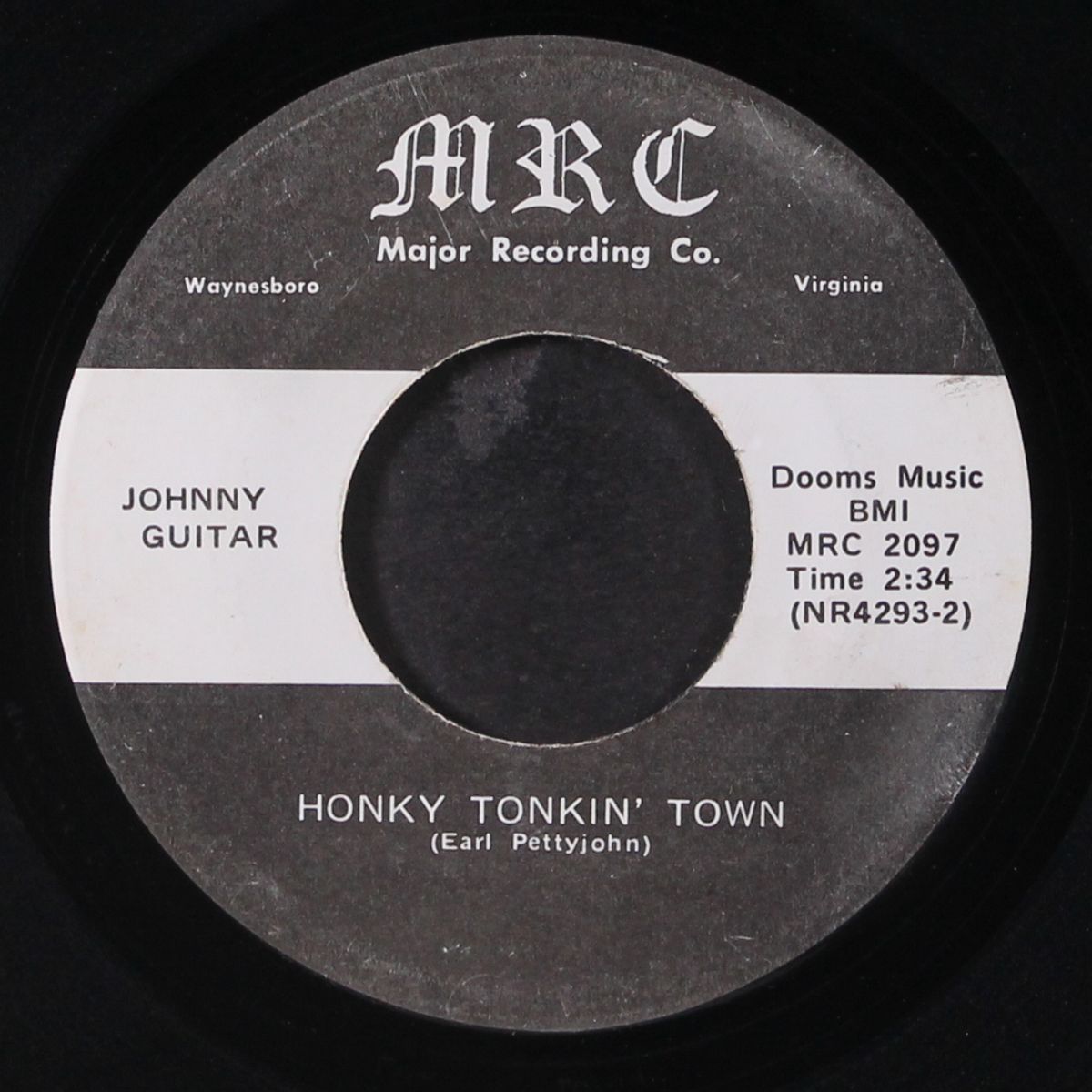 honky tonkin' town / heartaches and memories by JOHNNY GUITAR