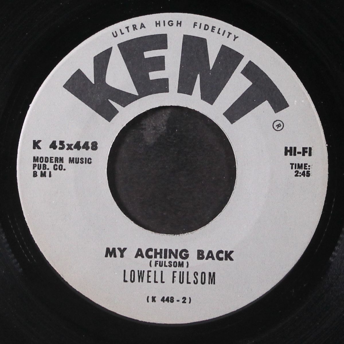 my aching back / change your ways by LOWELL FULSOM