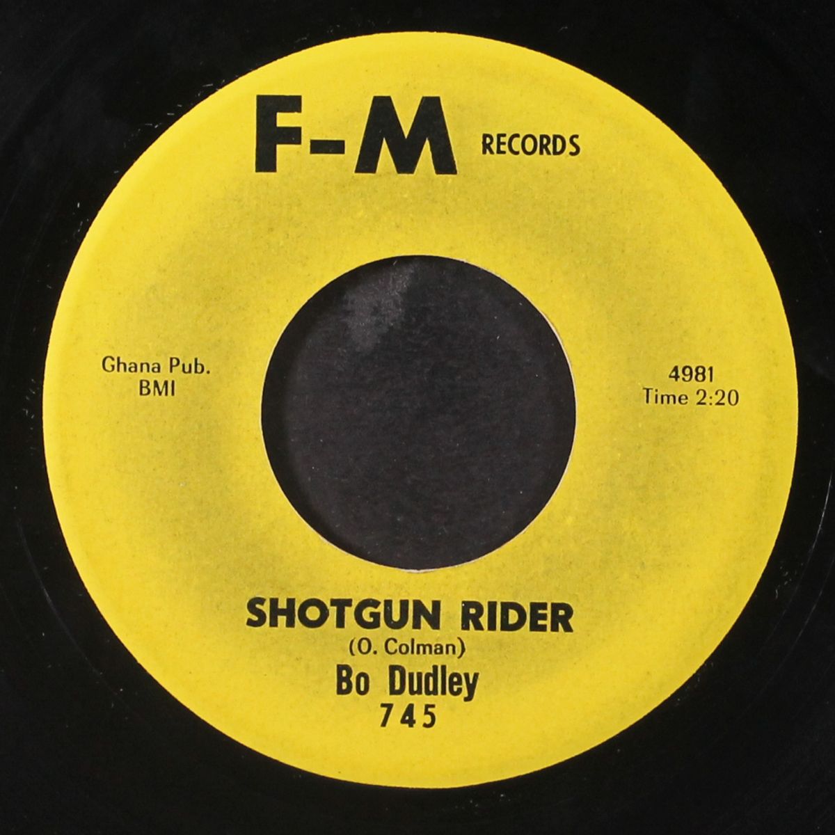 shotgun rider / coast to coast by BO DUDLEY