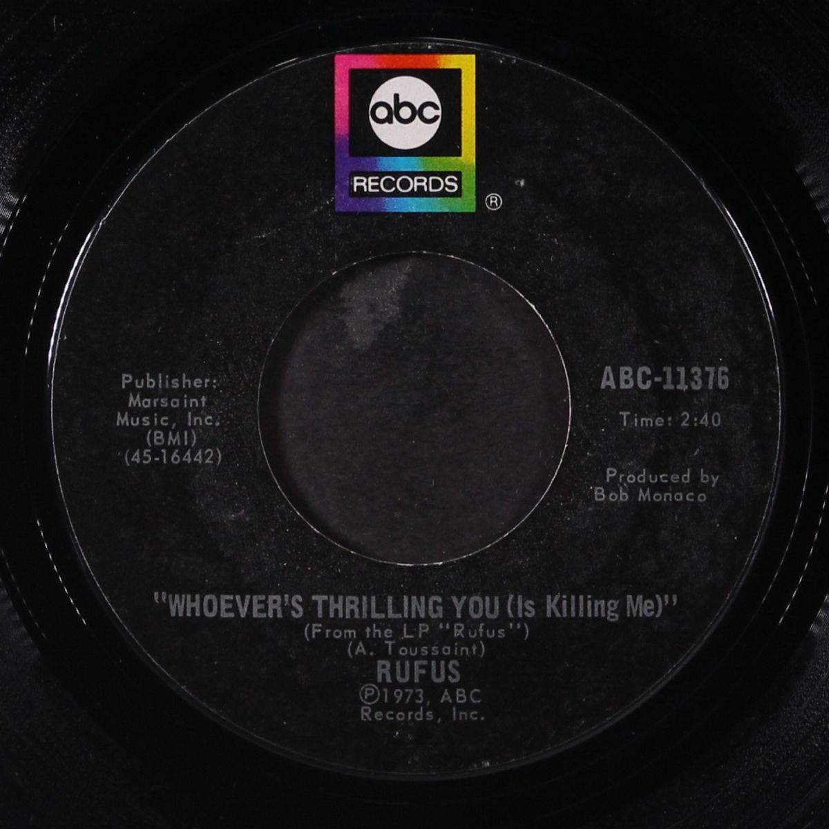 whoever's thrilling you (is killing me) / i finally found you by RUFUS