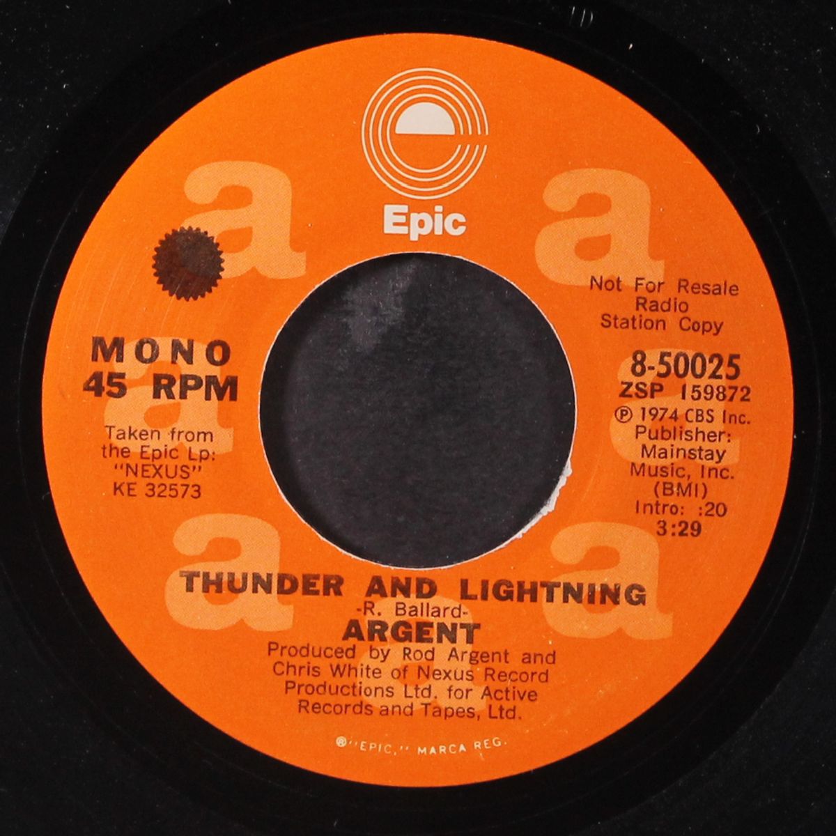thunder and lightning / the coming of kohoutek by ARGENT