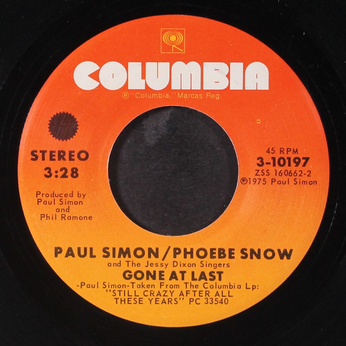 gone at last / take me to the mardi gras by PAUL SIMON & PHOEBE SNOW
