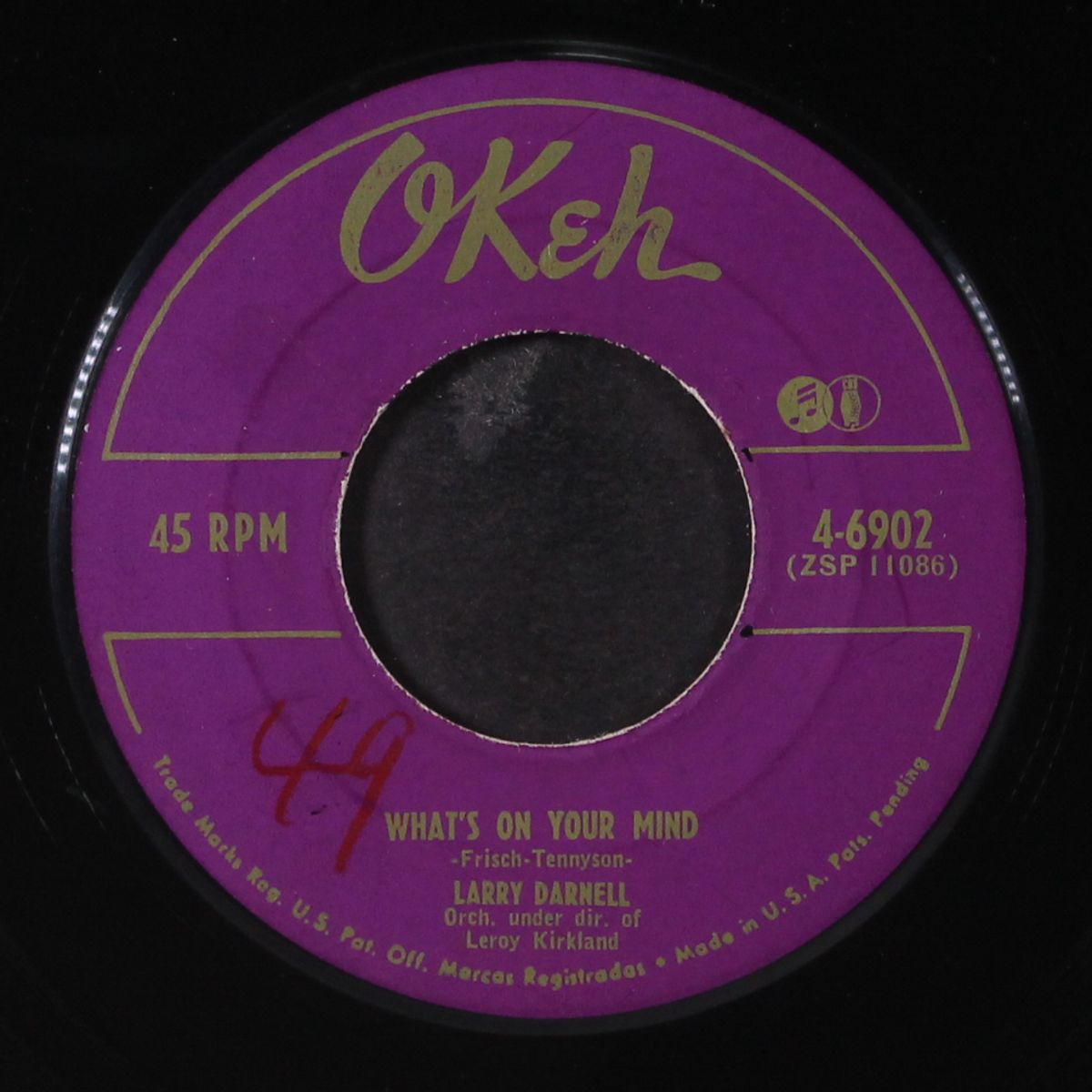 better be on my way / what's on your mind by LARRY DARNELL
