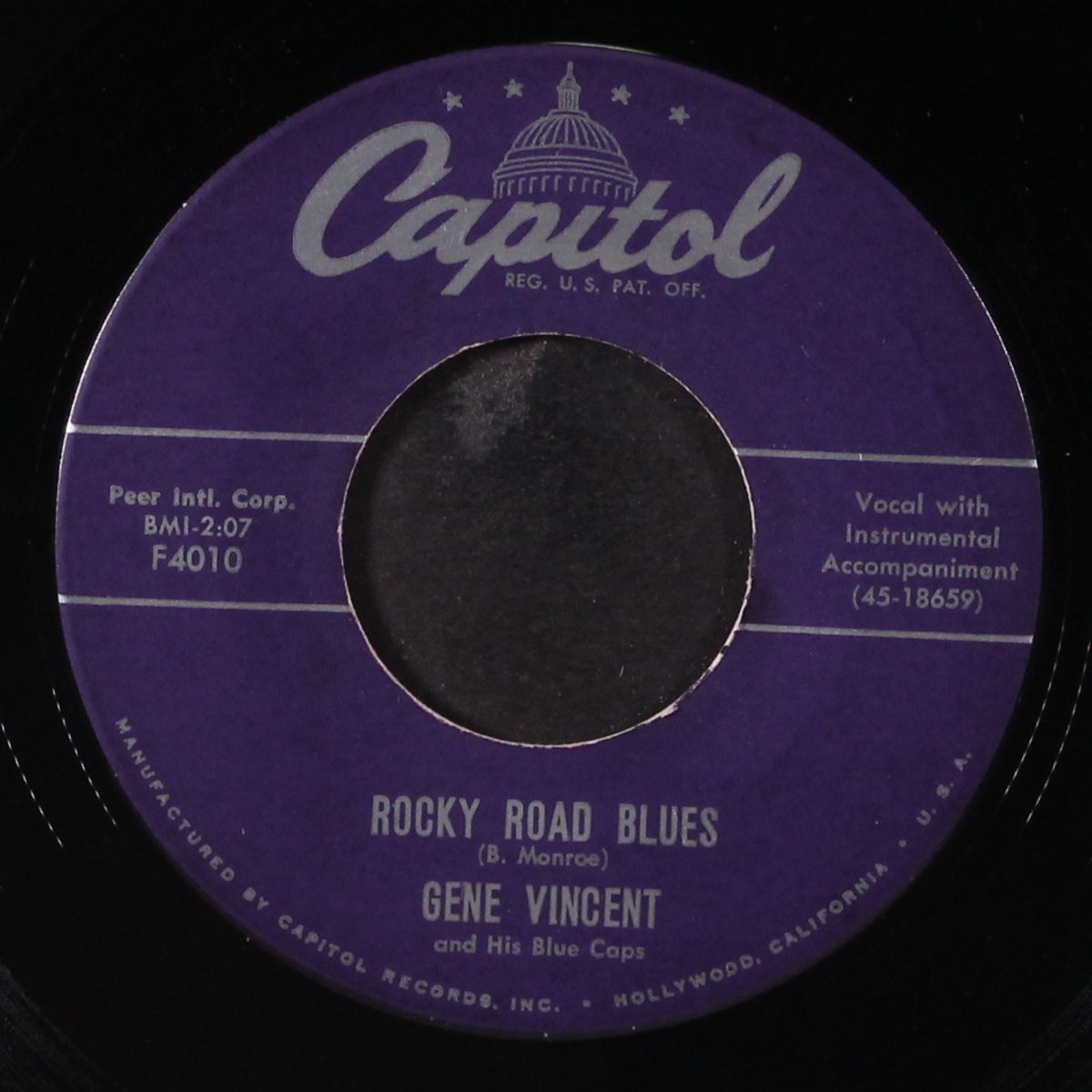 rocky road blues / yes i love you, baby by GENE VINCENT