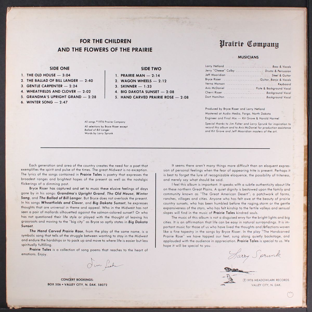 prairie tales by PRAIRIE COMPANY
