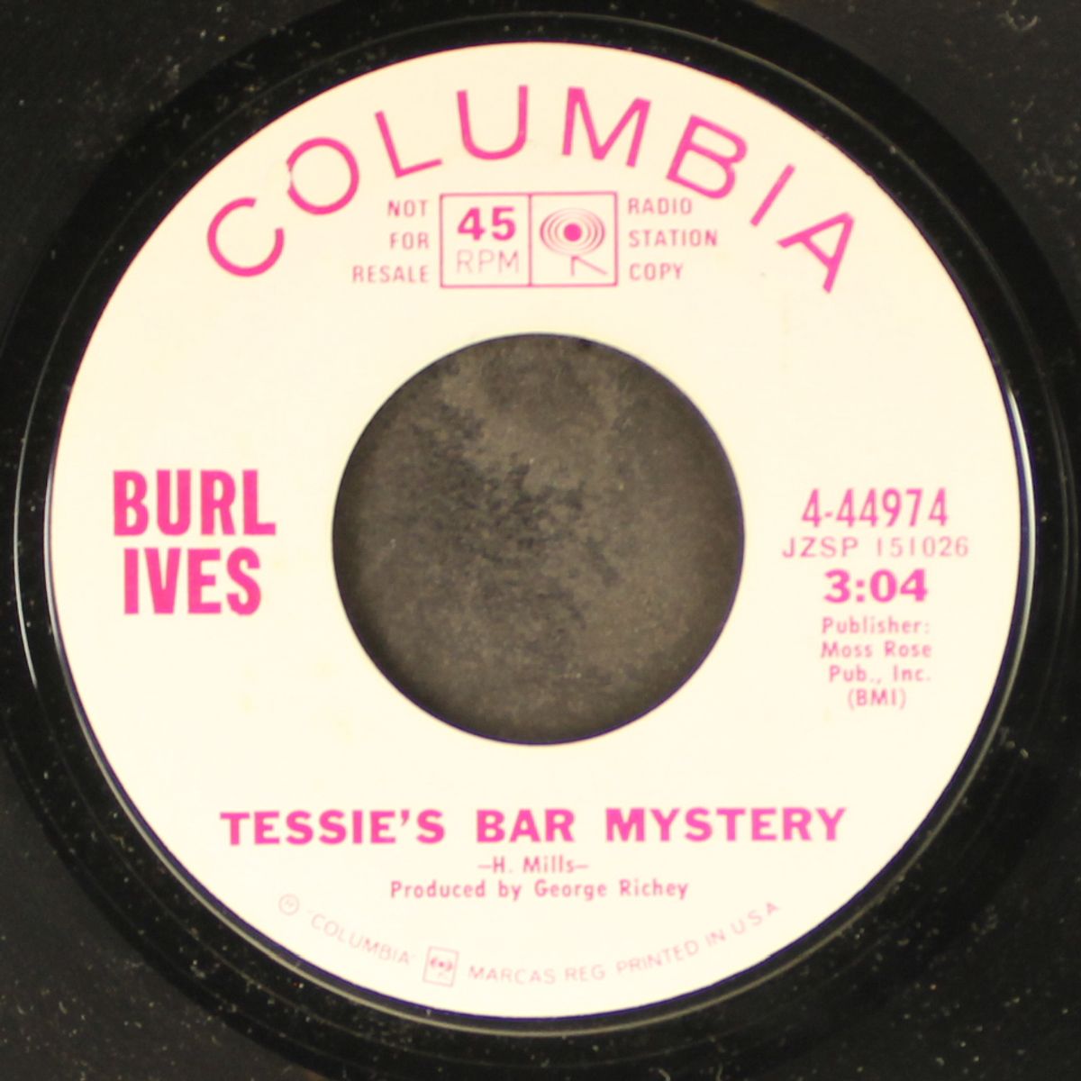 montego bay / tessie's bar mystery by BURL IVES