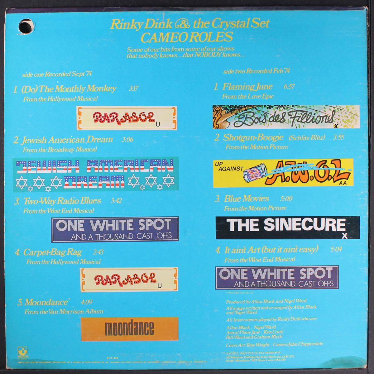 cameo roles by RINKY DINK & THE CRYSTAL SET