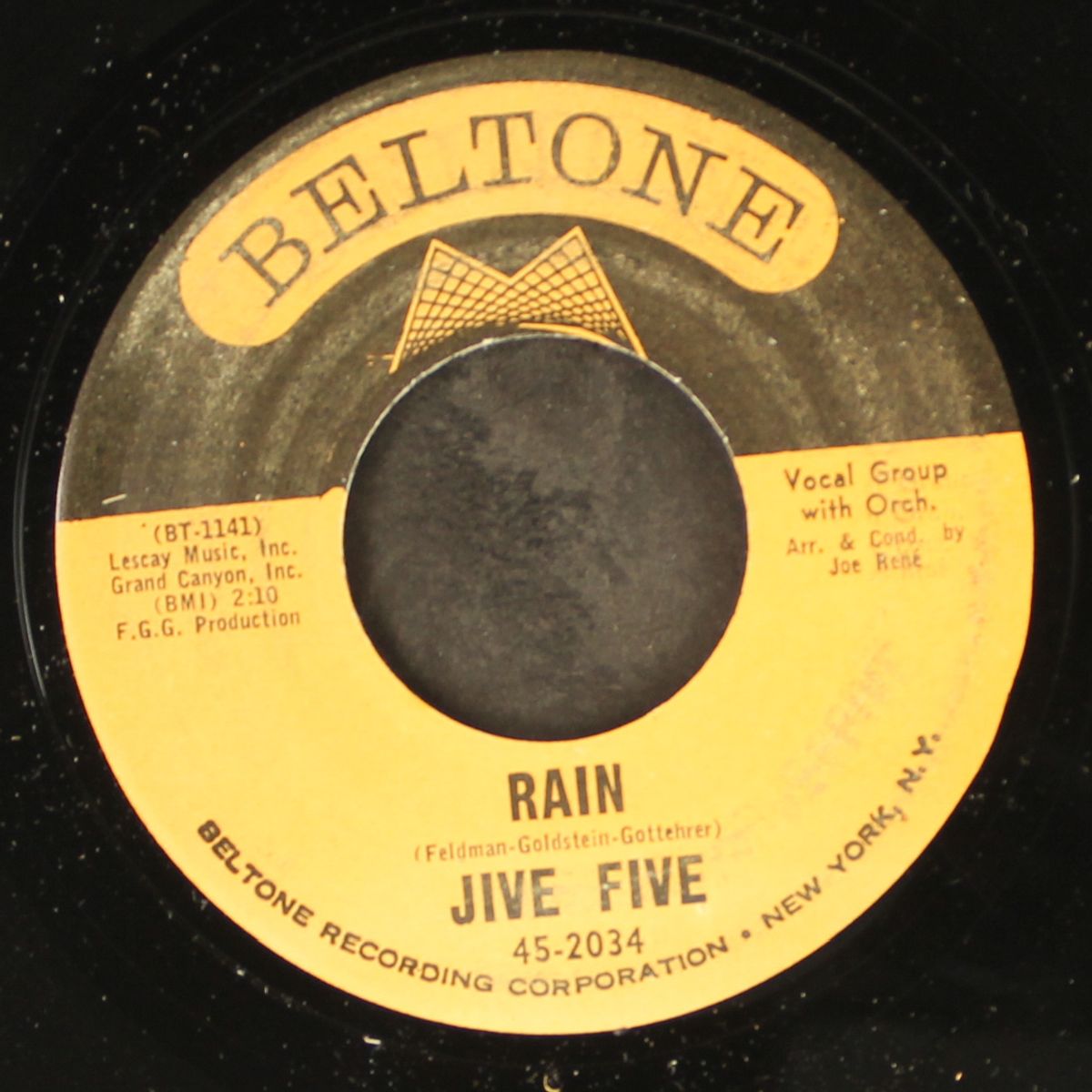 rain / she's my girl by JIVE FIVE