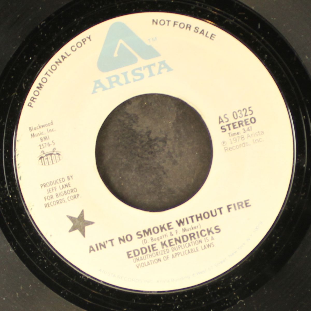 ain't no smoke without fire / mono by EDDIE KENDRICKS