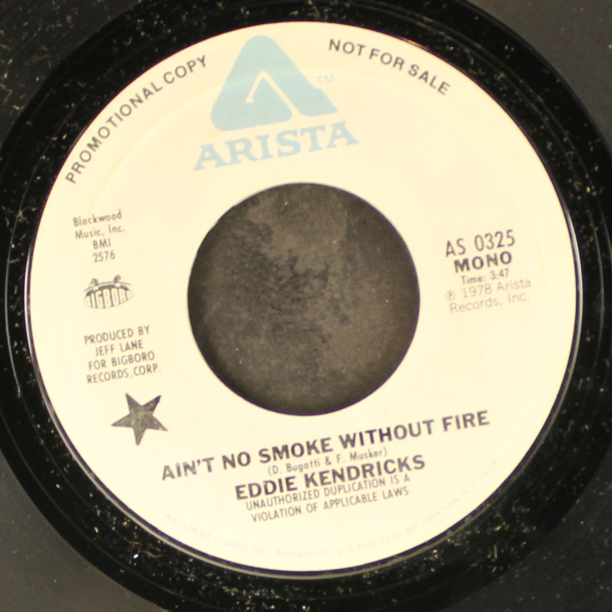 ain't no smoke without fire / mono by EDDIE KENDRICKS