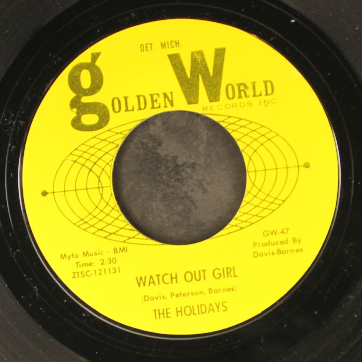 watch out girl / no greater love by HOLIDAYS