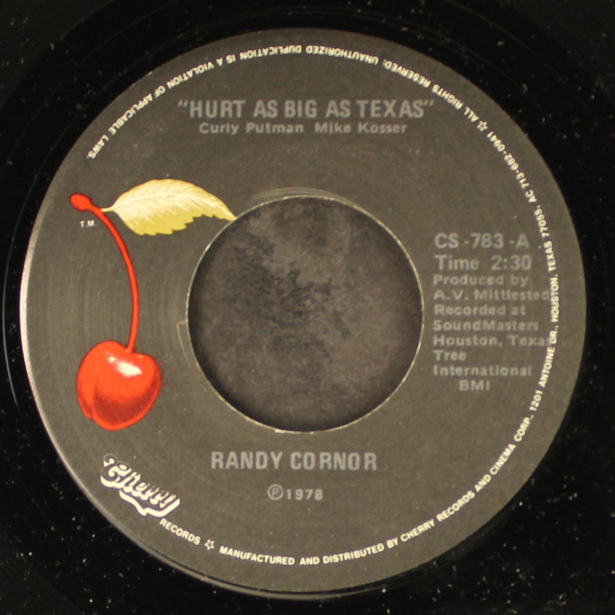 hurt as big as texas by RANDY CORNOR