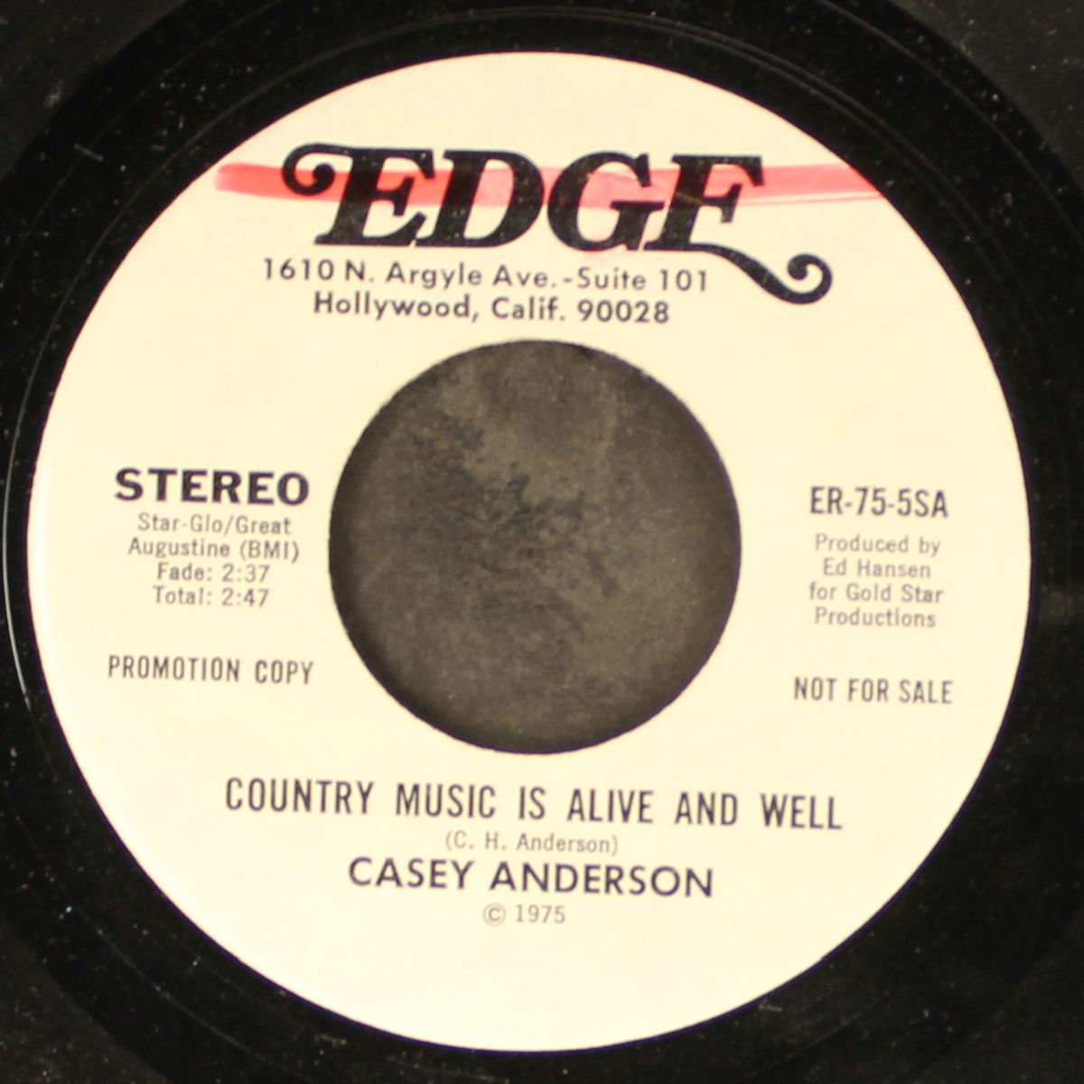 country music is alive and well / the i love you waltz by CASEY ANDERSON