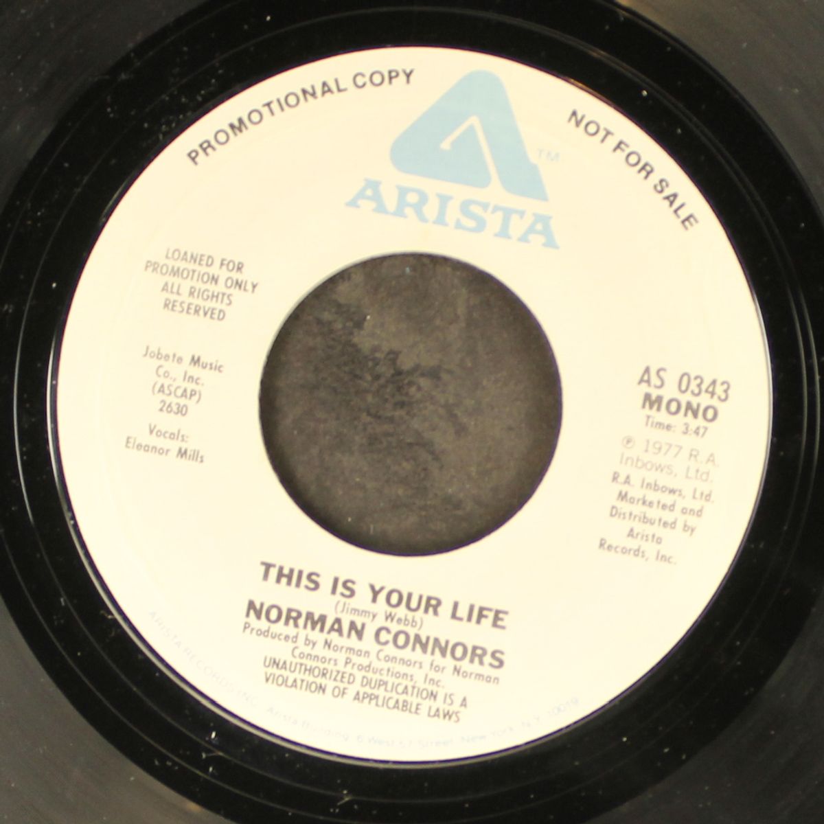 this is your life / mono by NORMAN CONNORS