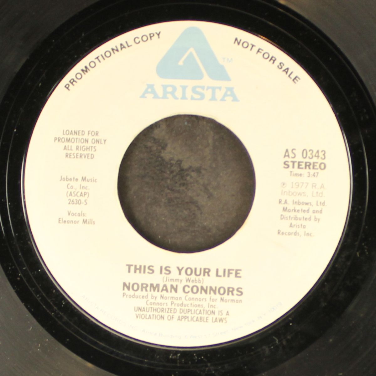this is your life / mono by NORMAN CONNORS