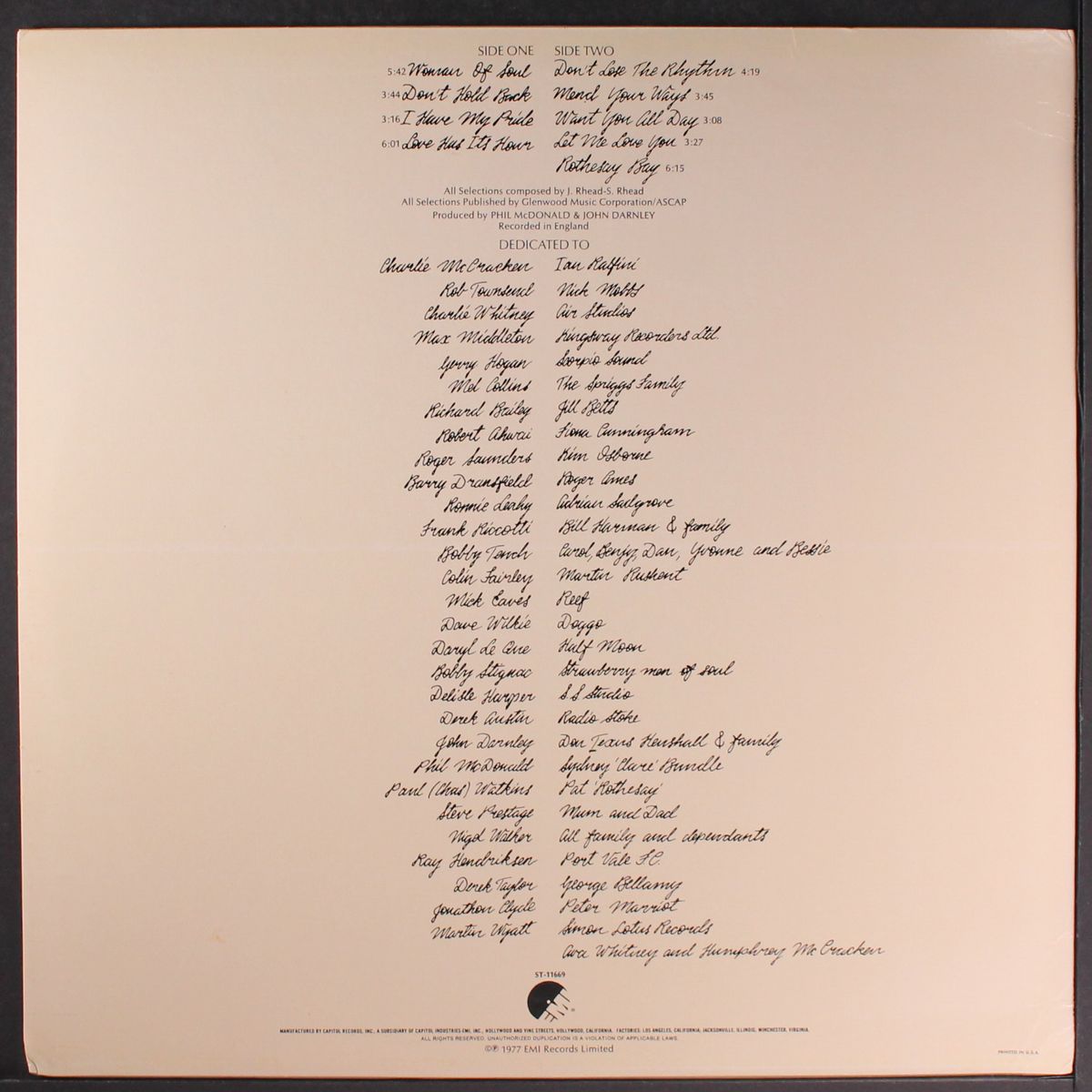 dedicate by RHEAD BROTHERS