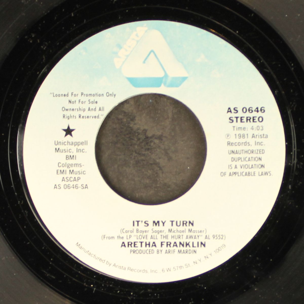 it's my turn / mono by ARETHA FRANKLIN