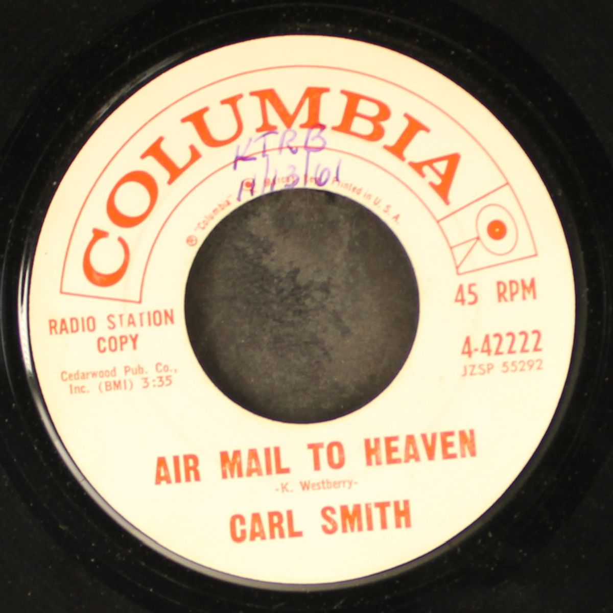 air mail to heaven / things that mean the most by CARL SMITH