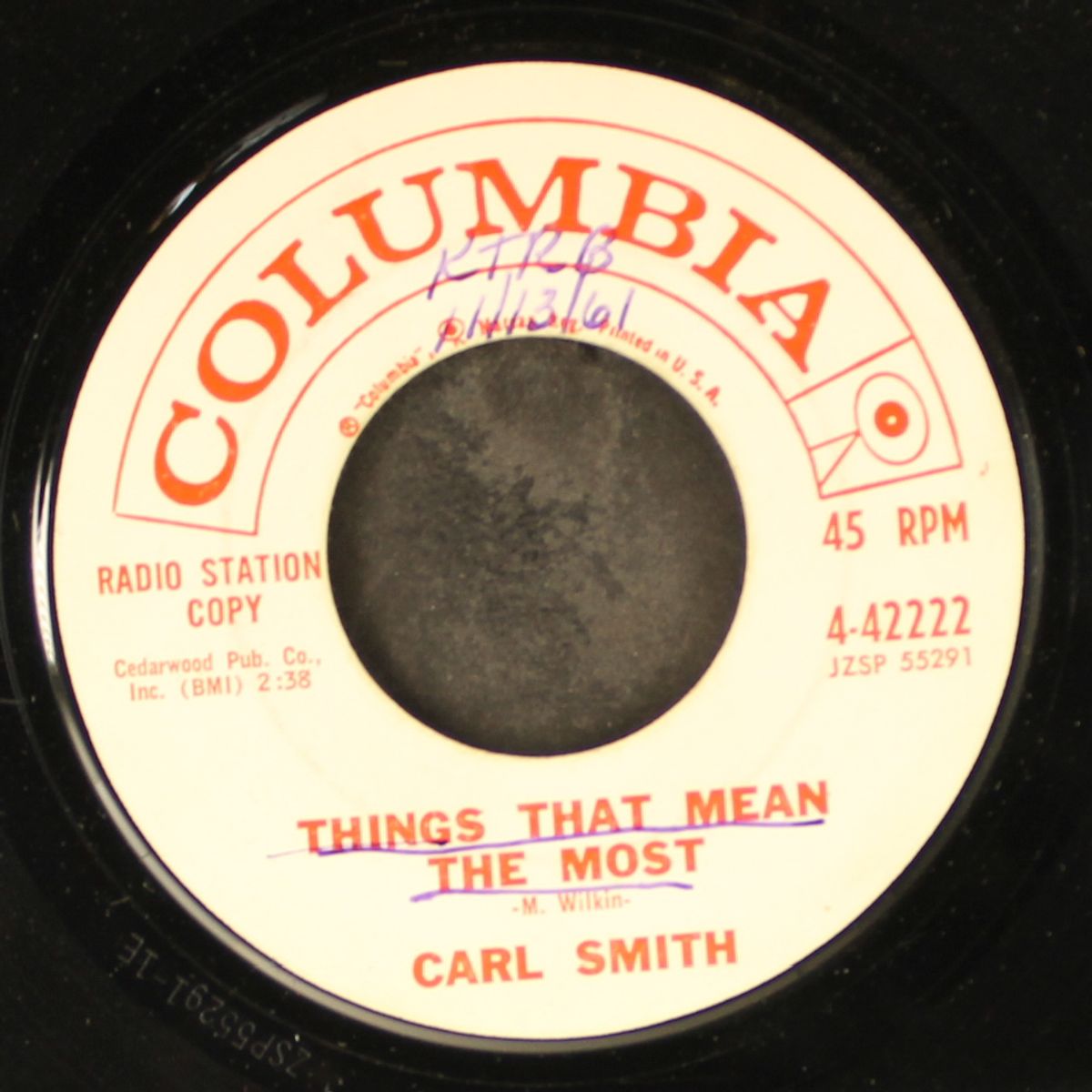 air mail to heaven / things that mean the most by CARL SMITH