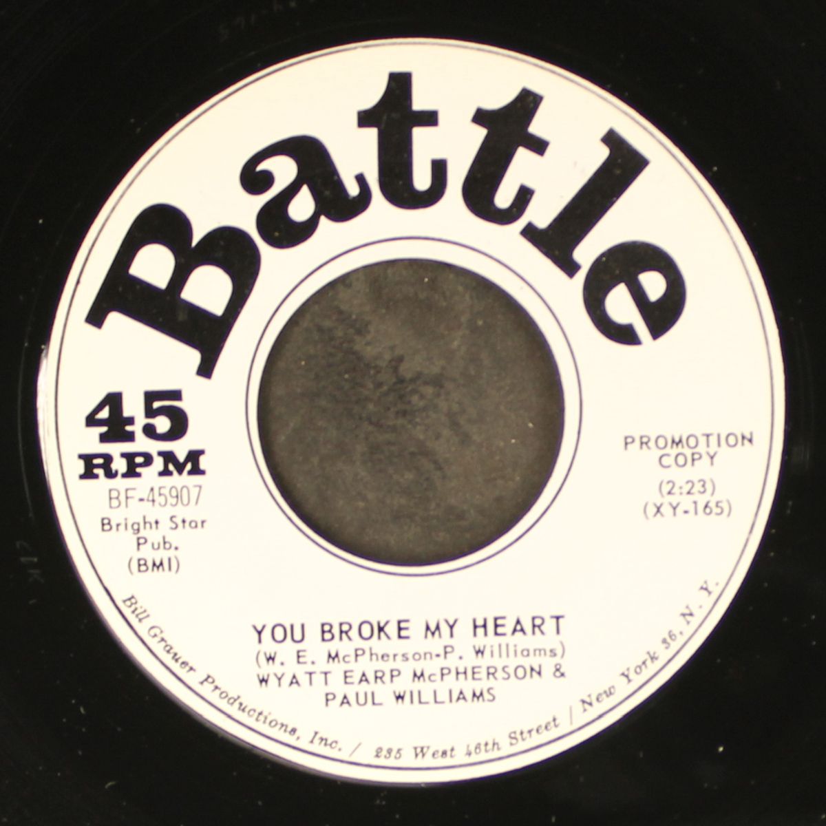 you broke my heart / every morning every evening by WYATT EARP MCPHERSON