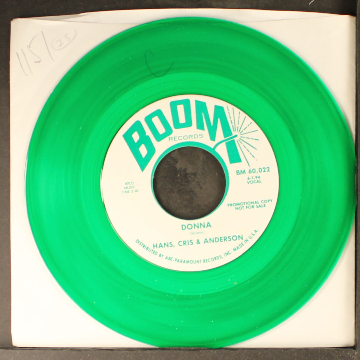 down the aisle of love / donna by CONCORDS / HANS, CRIS & ANDERSON