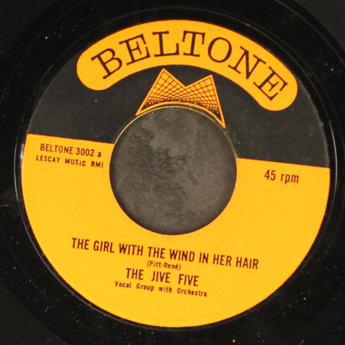 the girl with the wind in her hair / i don't want to be without you ba by JIVE FIVE