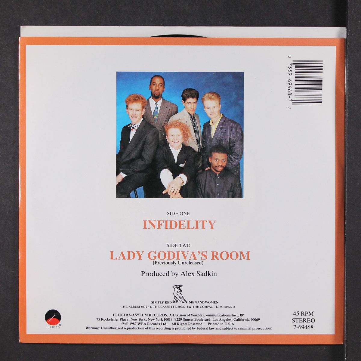 infidelity / same by SIMPLY RED