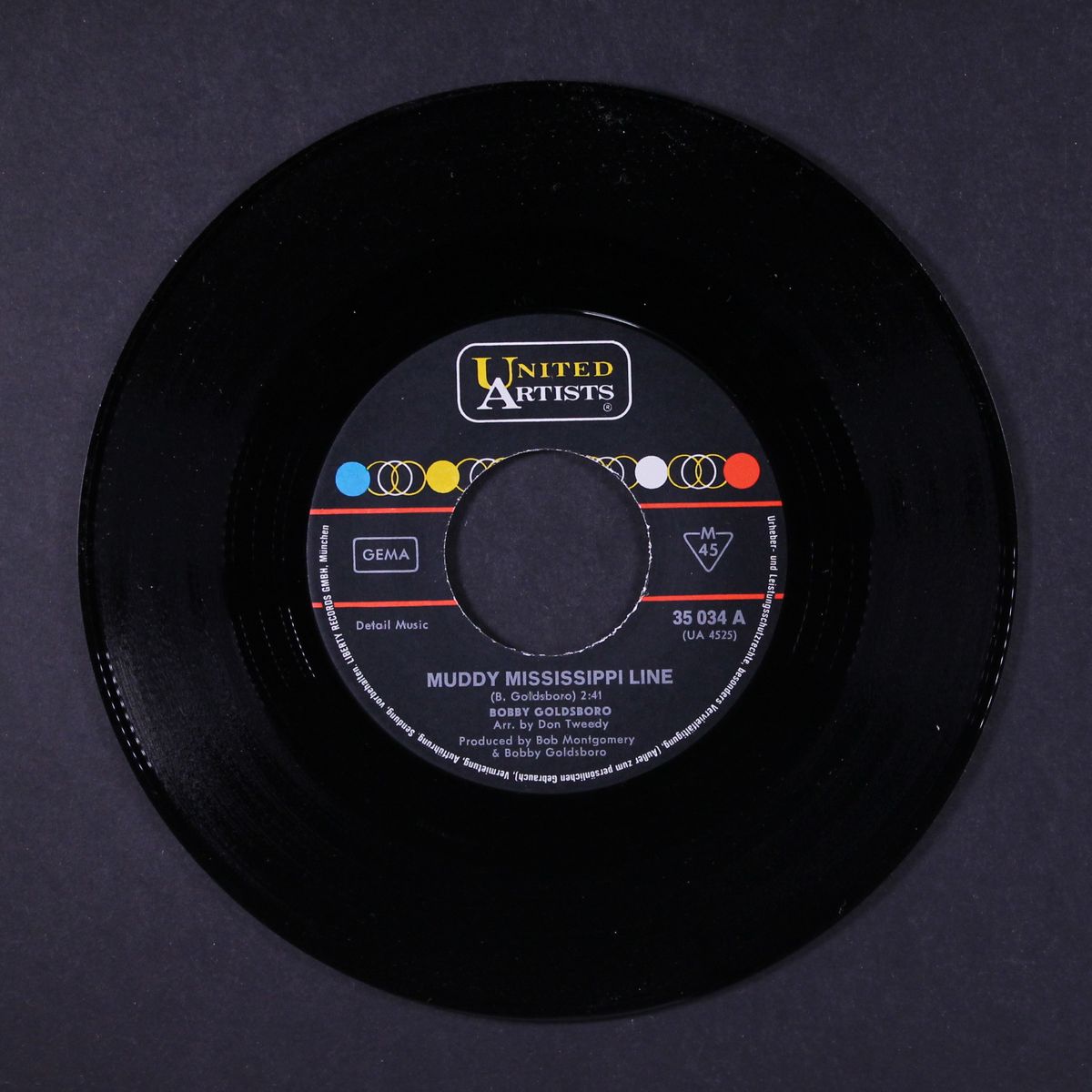 muddy mississippi line / richer man than i by BOBBY GOLDSBORO