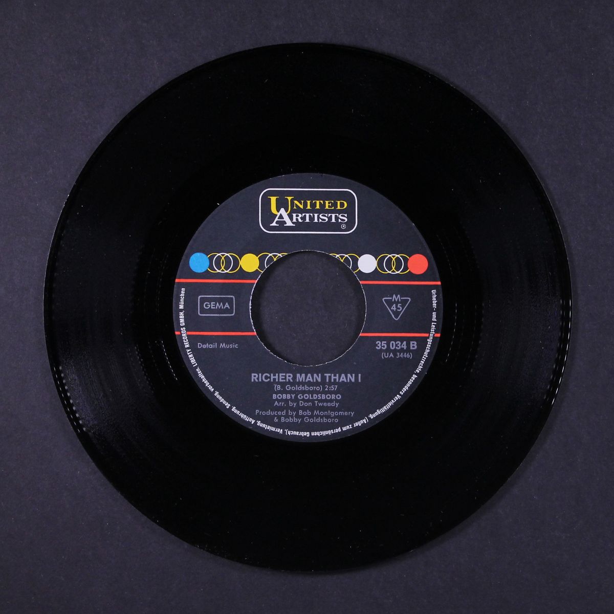 muddy mississippi line / richer man than i by BOBBY GOLDSBORO