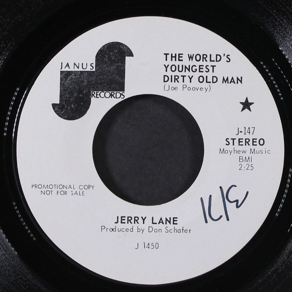 the world's youngest dirty old man / she's not yours anymore by JERRY LANE