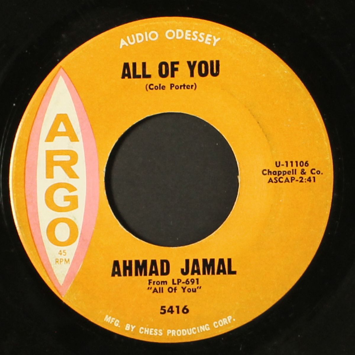 all of you / you're blase by AHMAD JAMAL