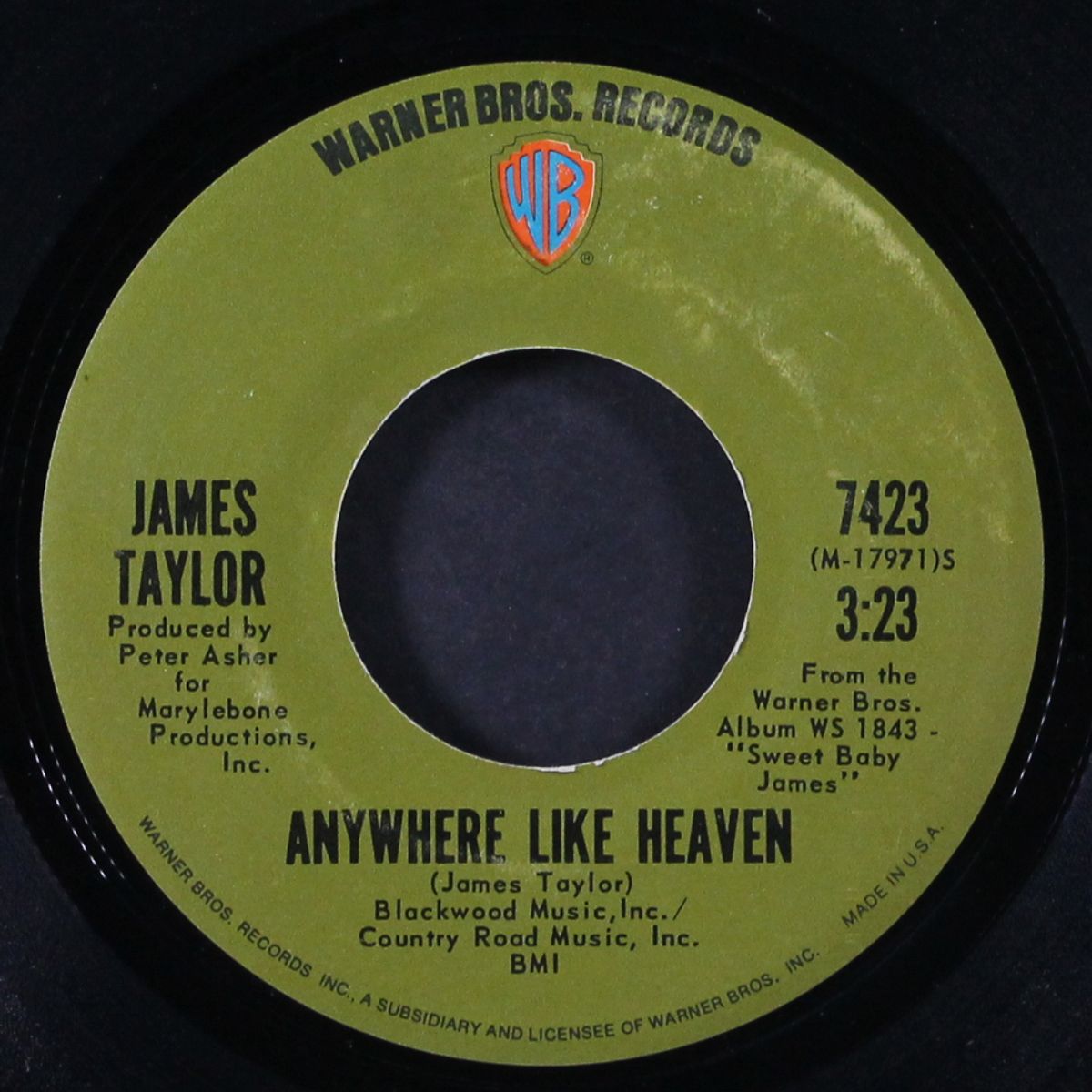 fire and rain / anywhere like heaven by JAMES TAYLOR